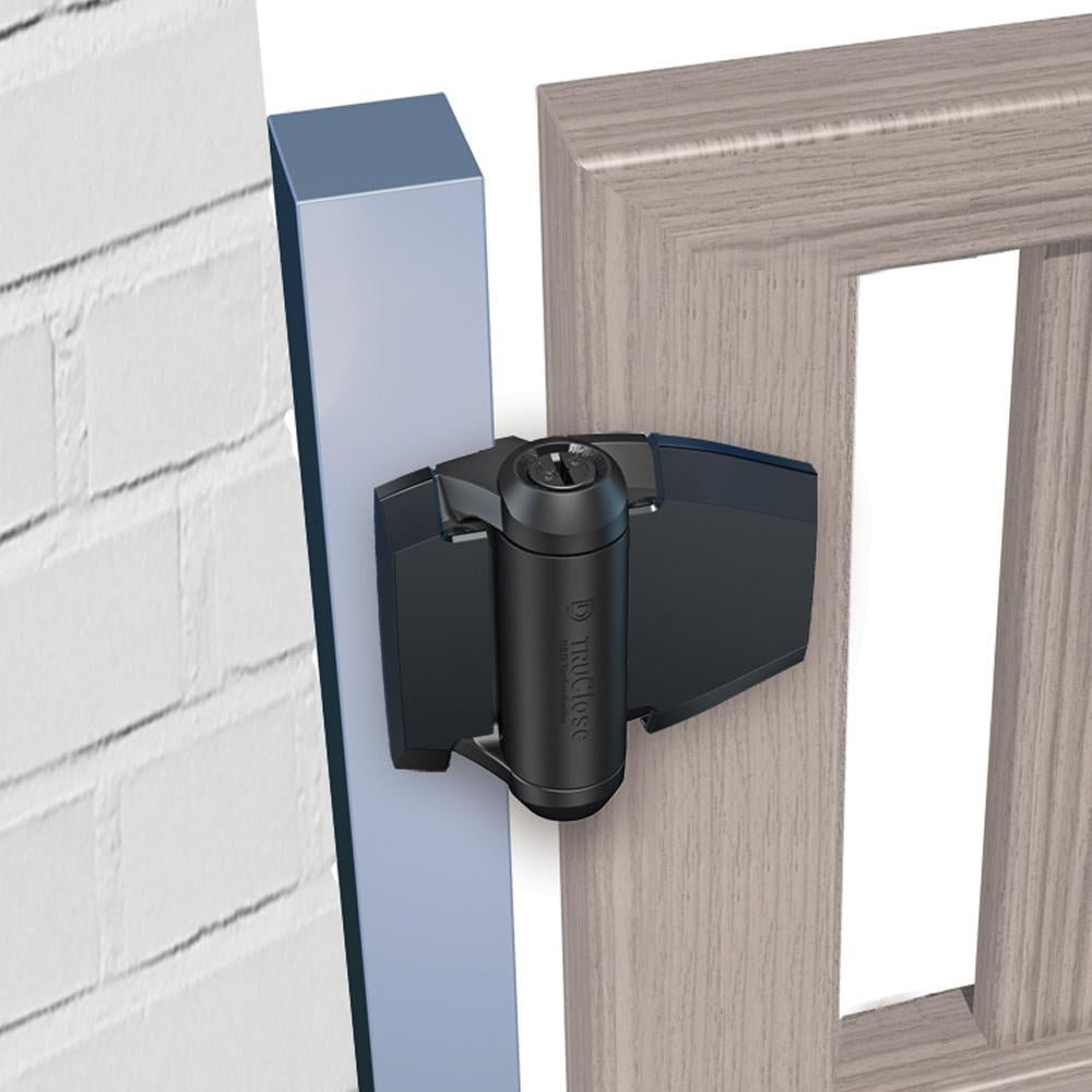 TruClose Regular Self-Closing Gate Hinges (Black)