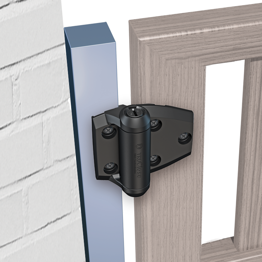 TruClose Regular Self-Closing Gate Hinges (Black)