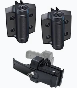 D&D LokkLatch® Magnetic & TruClose® Self-Closing Hinges Kit – Complete Privacy Gate Security Bundle