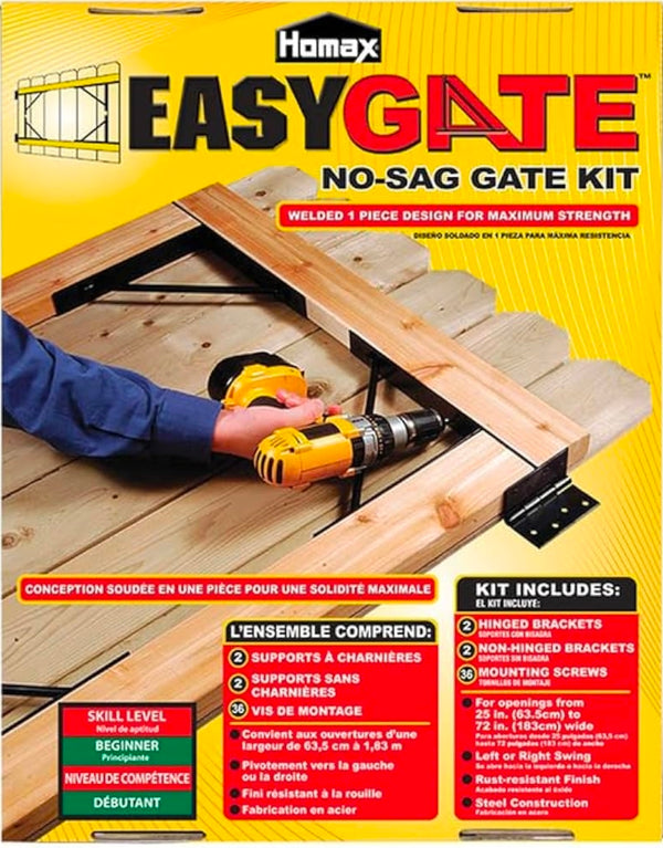 Homax EasyGate No-Sag Gate Bracket Kit – PDQ Fence Supply