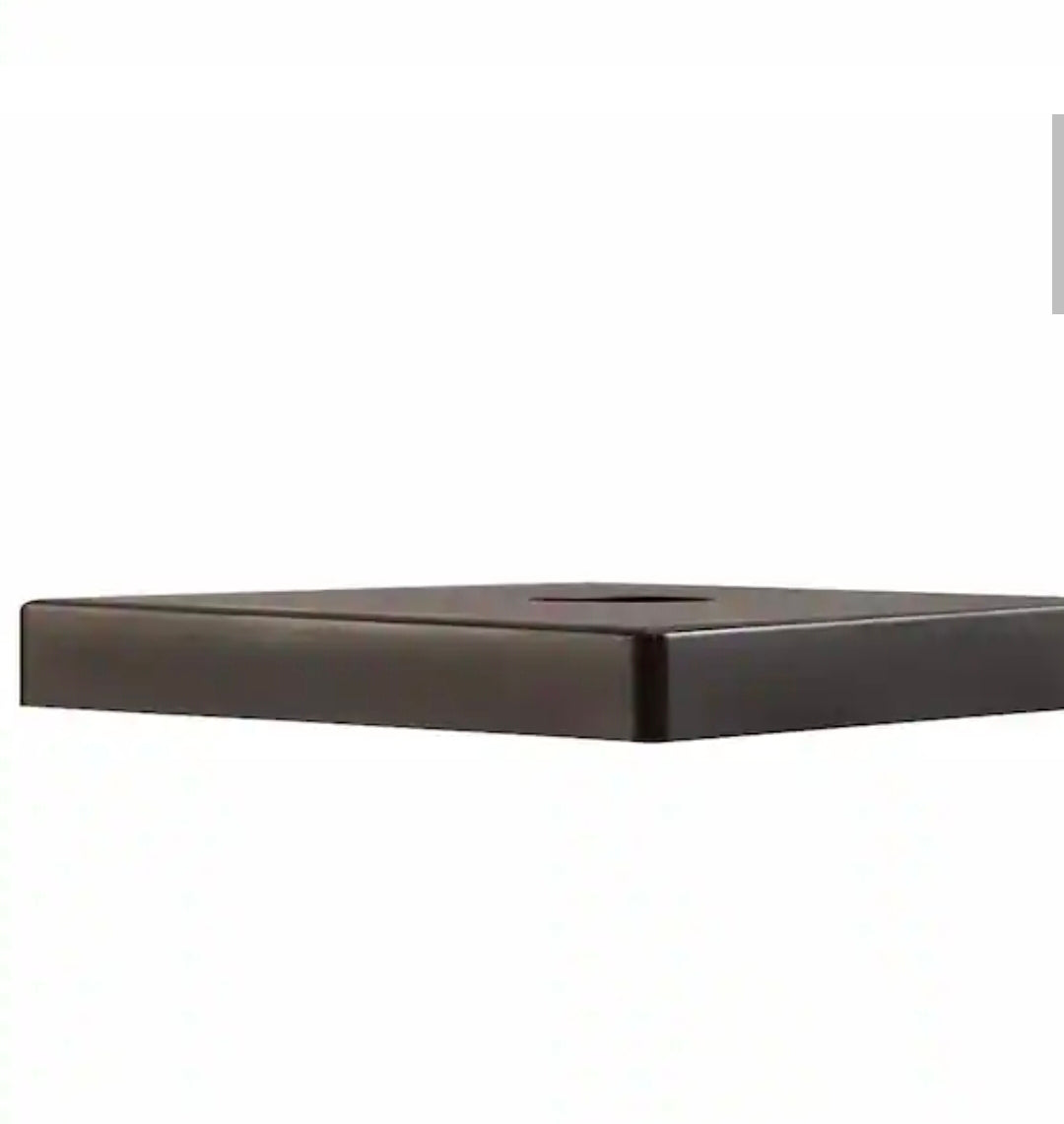Hampton Bay 4x4 or 6x6 Mediterranean Bronze Integrated LED Outdoor Solar Deck Post Light