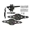 Everbilt Black Post Latch Gate Set