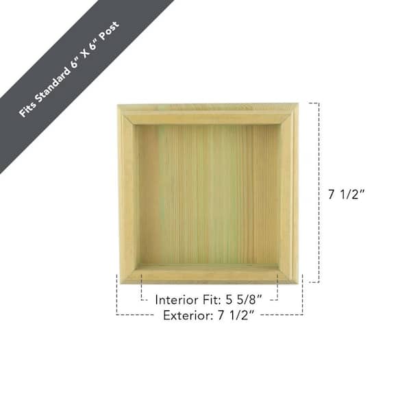 6 in. x 6 in. Newport High Pyramid Pressure Treated Wood Post Cap
