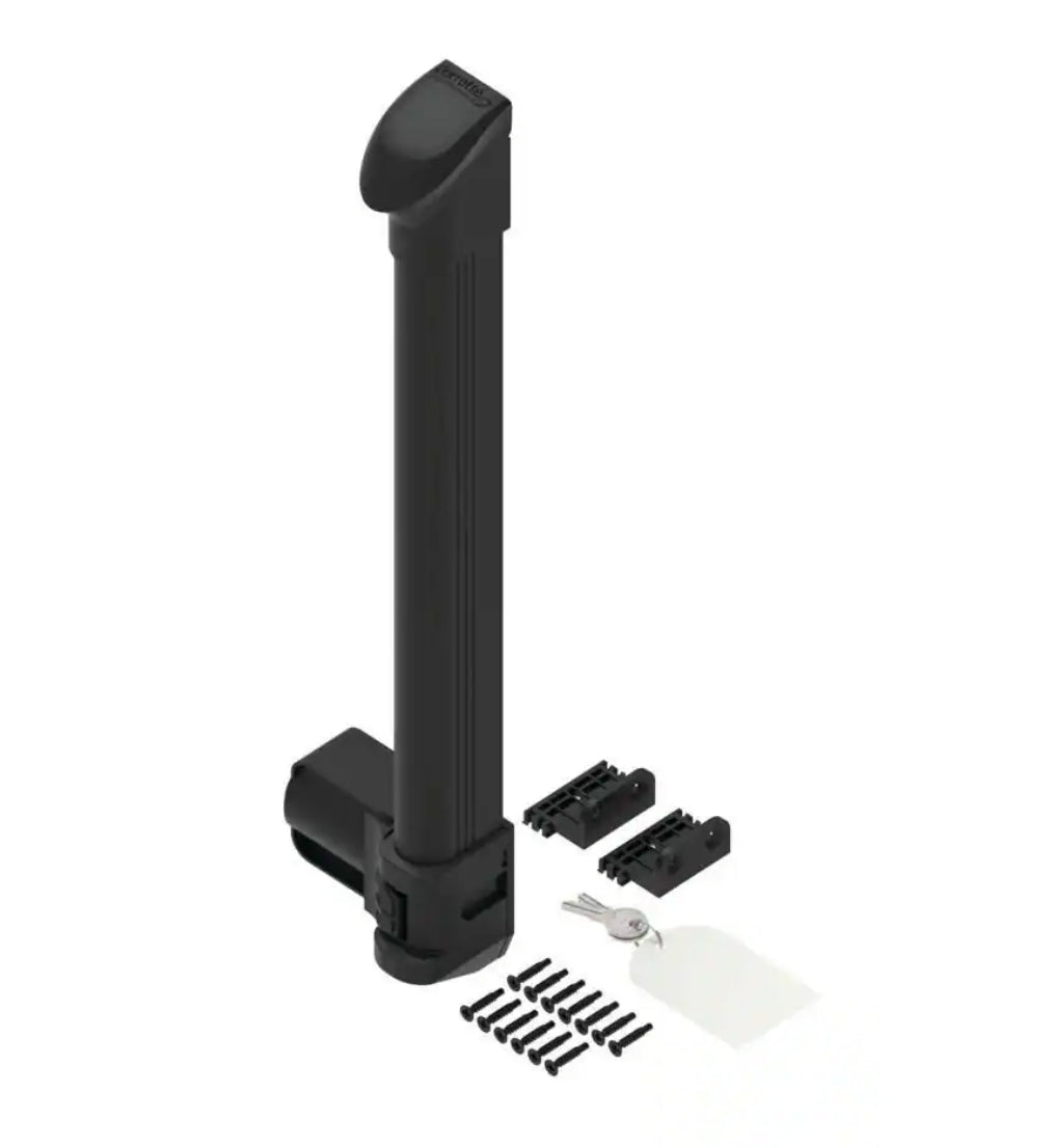 D&D Tuffbuilt Nylon Stainless Steel Black Locking Pool Safety Latch