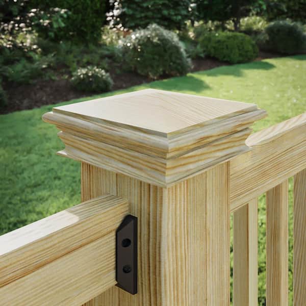 6 in. x 6 in. Newport High Pyramid Pressure Treated Wood Post Cap